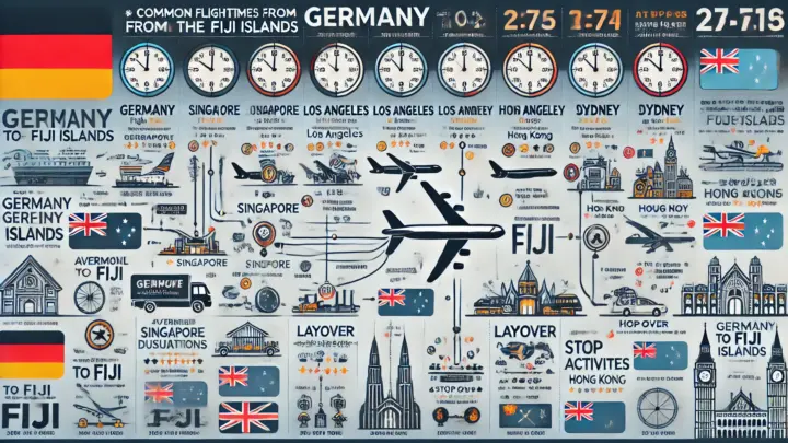 Wie lange dauert ein Flug zu den Fidschis?